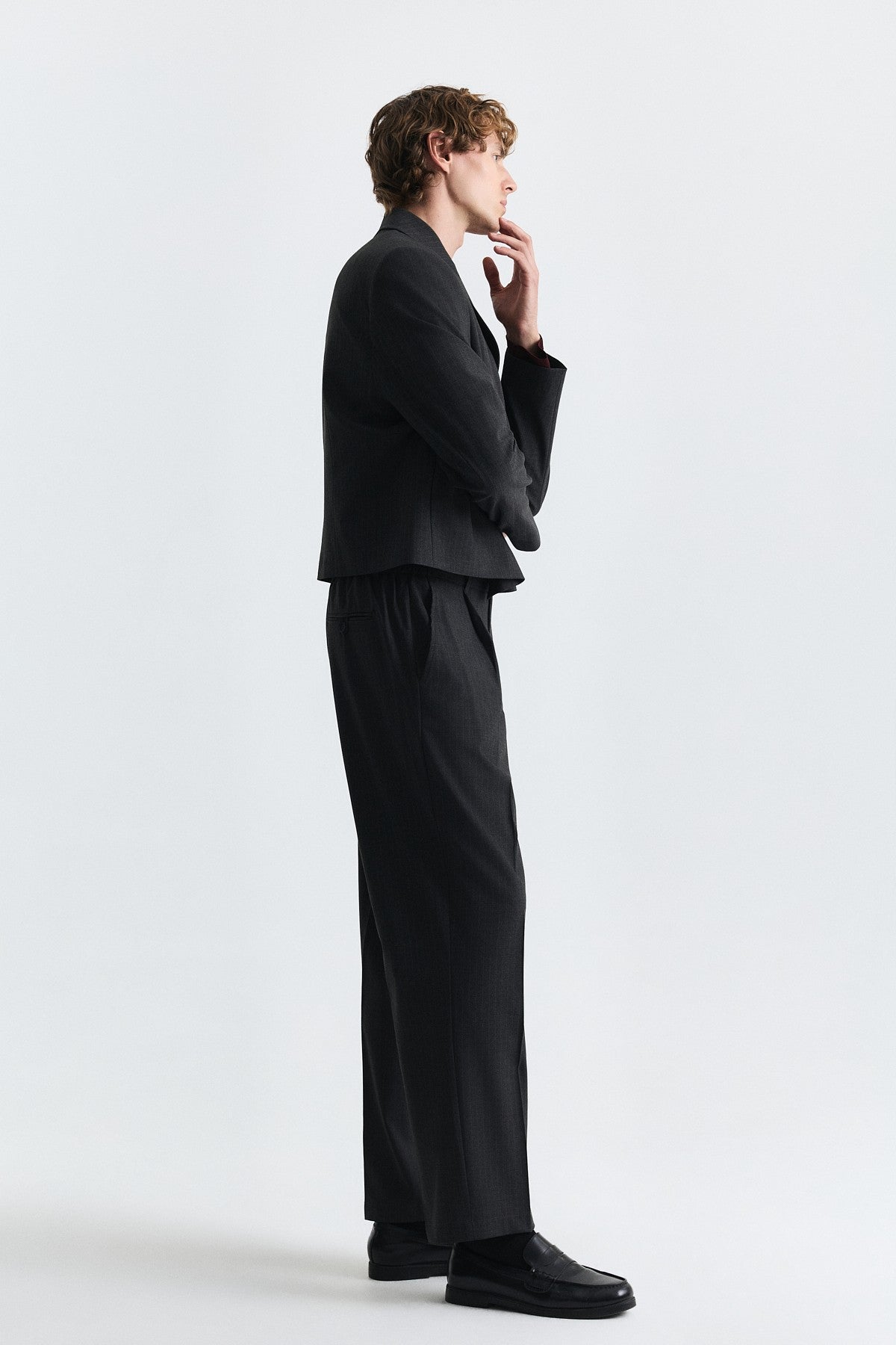 Crop Fit Striped Suit