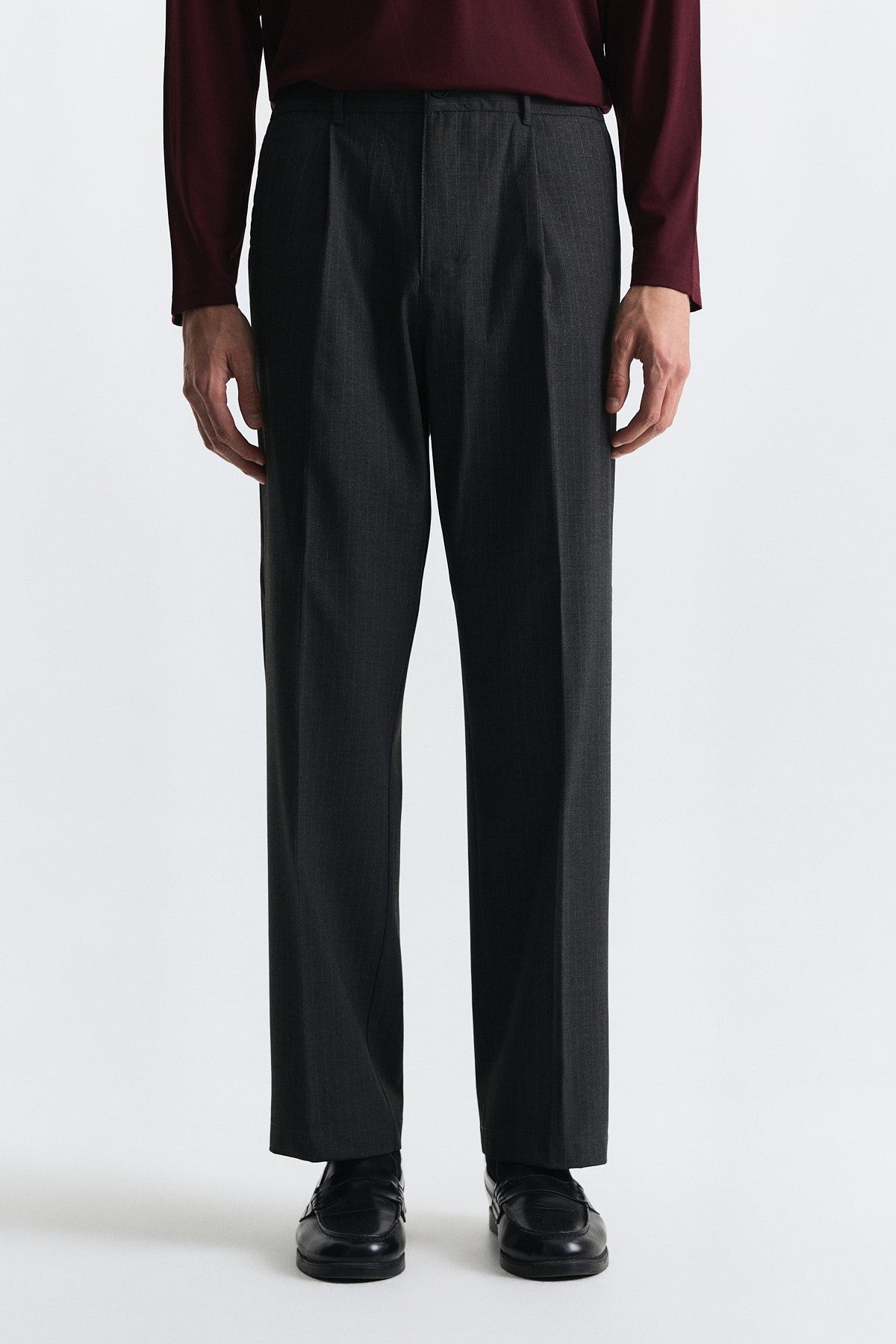 Crop Fit Striped Suit