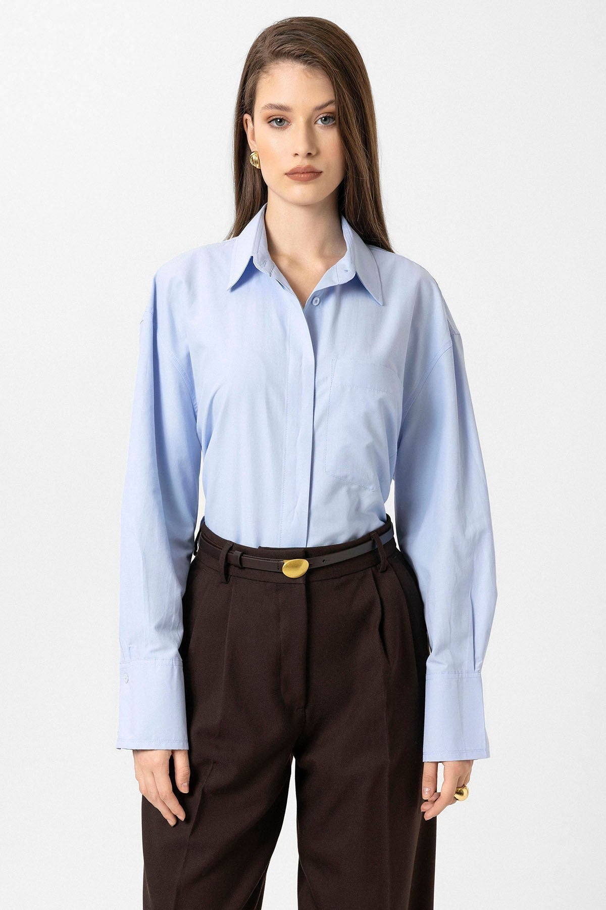 Antioch Women's Basic Poplin Shirt