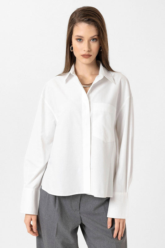 Antioch Women's Basic Poplin Shirt