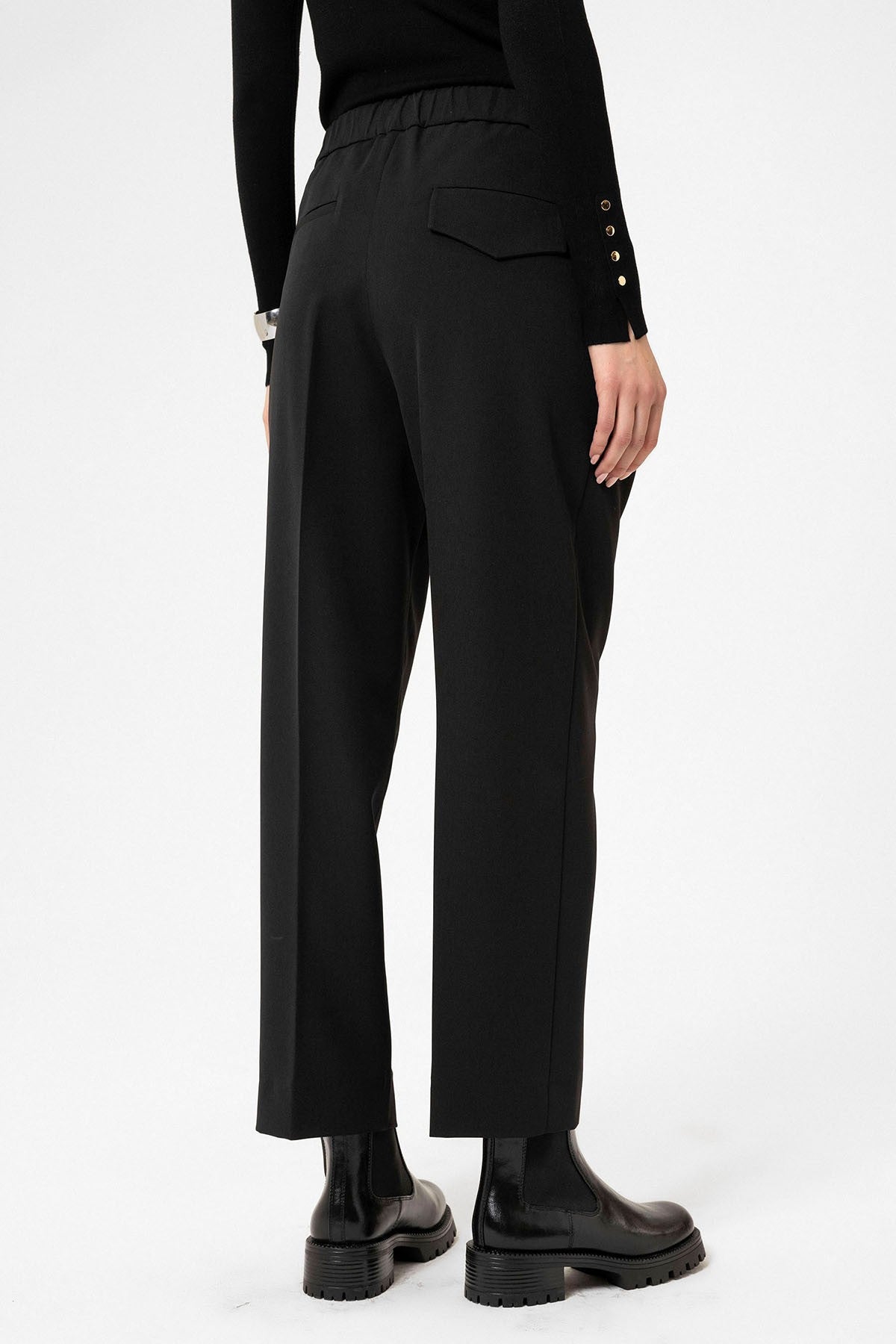 Antioch Women's High-Waisted Straight-Fit Cropped Pants