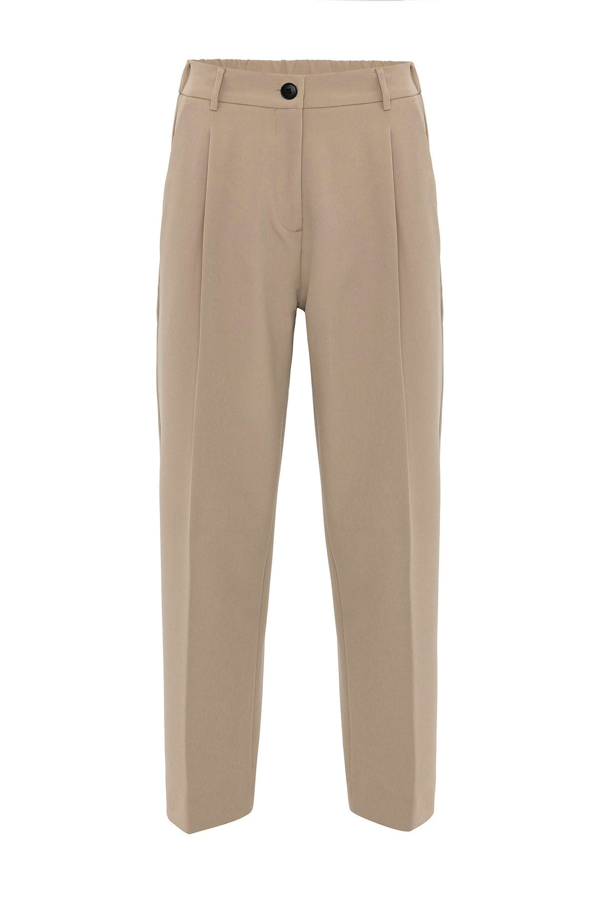 Antioch Women's High-Waisted Straight-Fit Cropped Pants