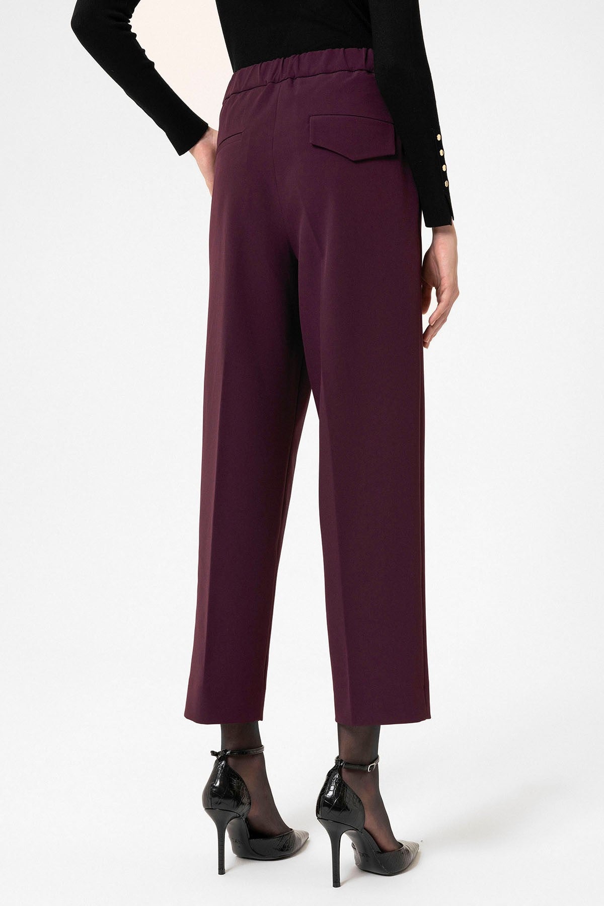 Antioch Women's High-Waisted Straight-Fit Cropped Pants