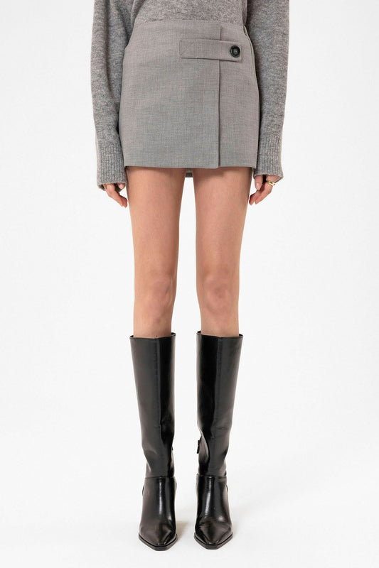 Antioch Women's Mini Skirt with Button Detail