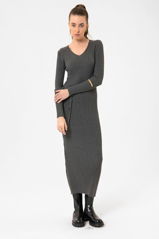 Antioch Women's Ribbed Midi Knit Dress