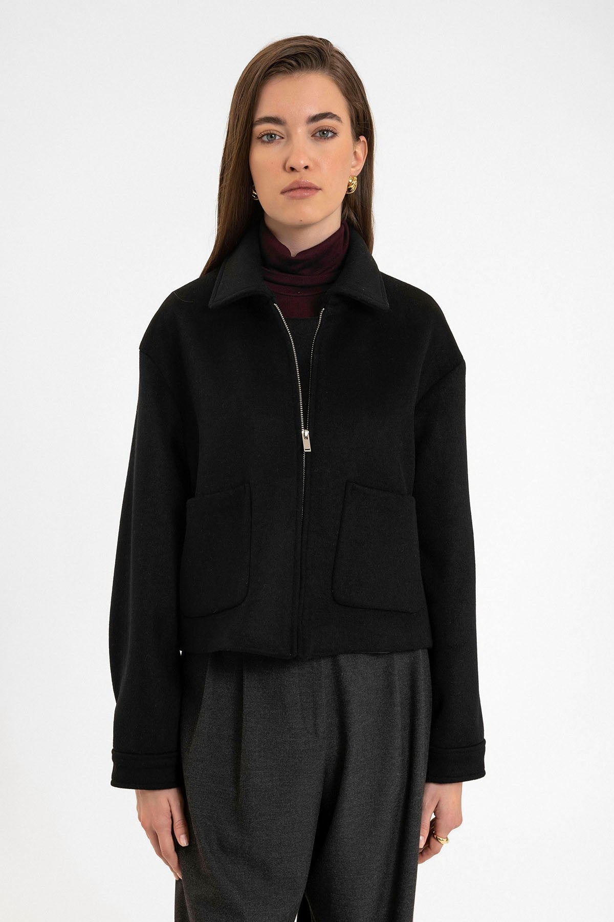 Antioch Women's Short Jacket with Wool Blend