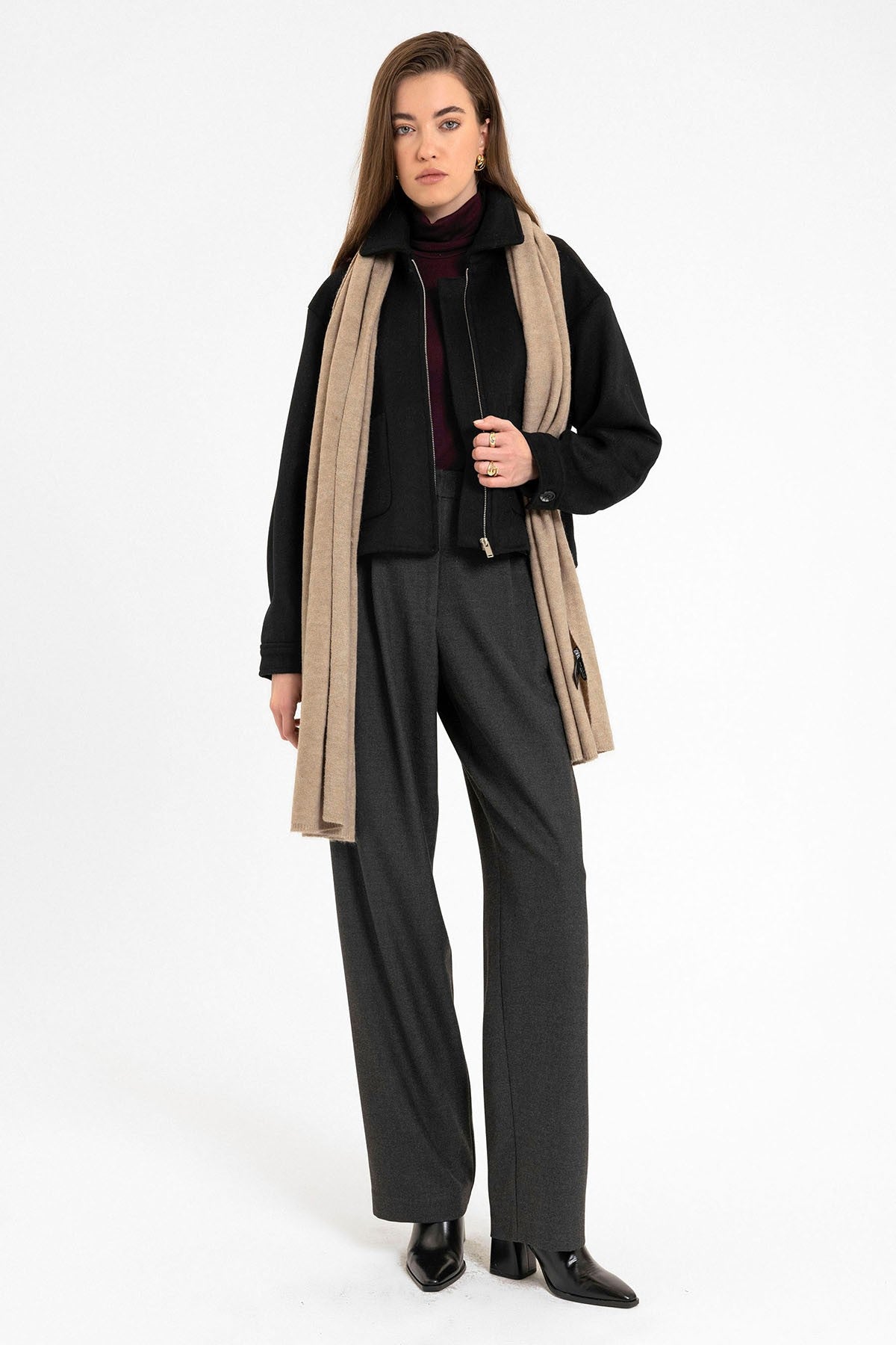 Antioch Women's Short Jacket with Wool Blend
