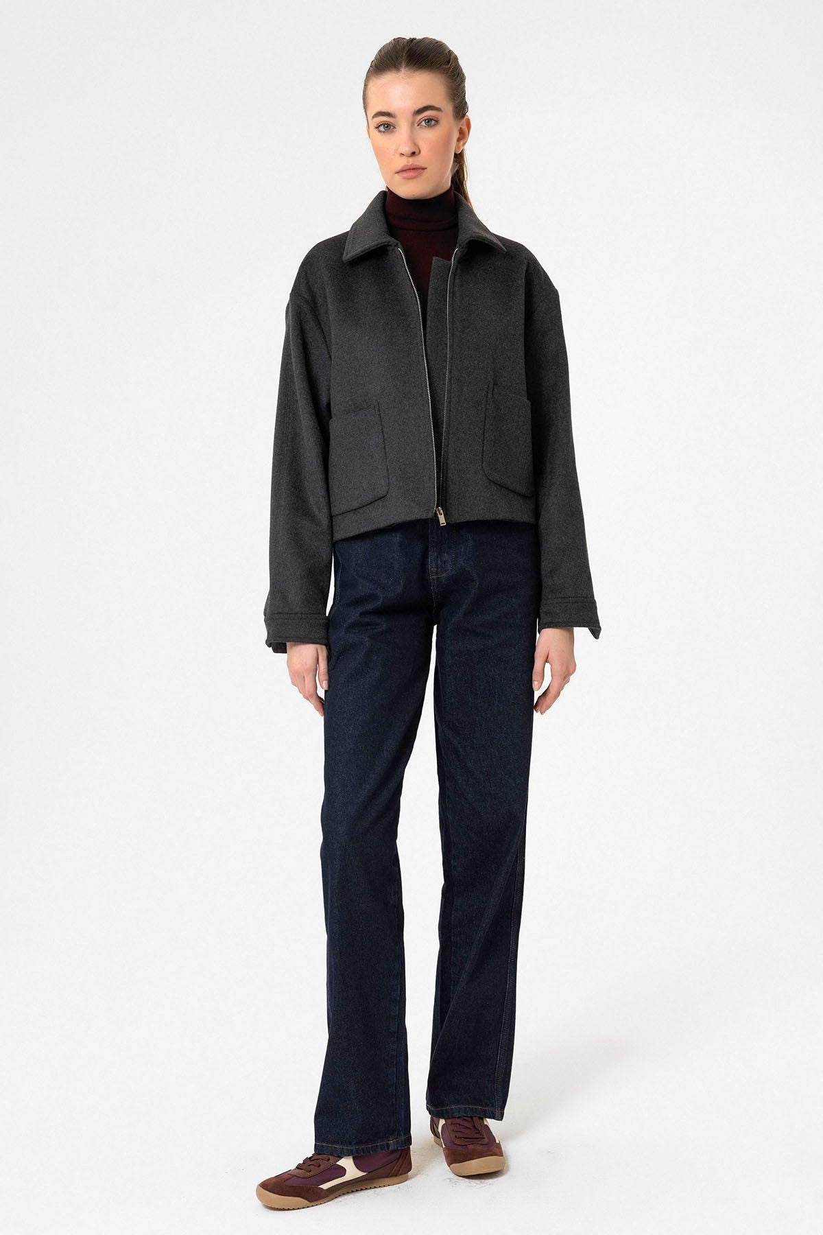 Antioch Women's Short Jacket with Wool Blend