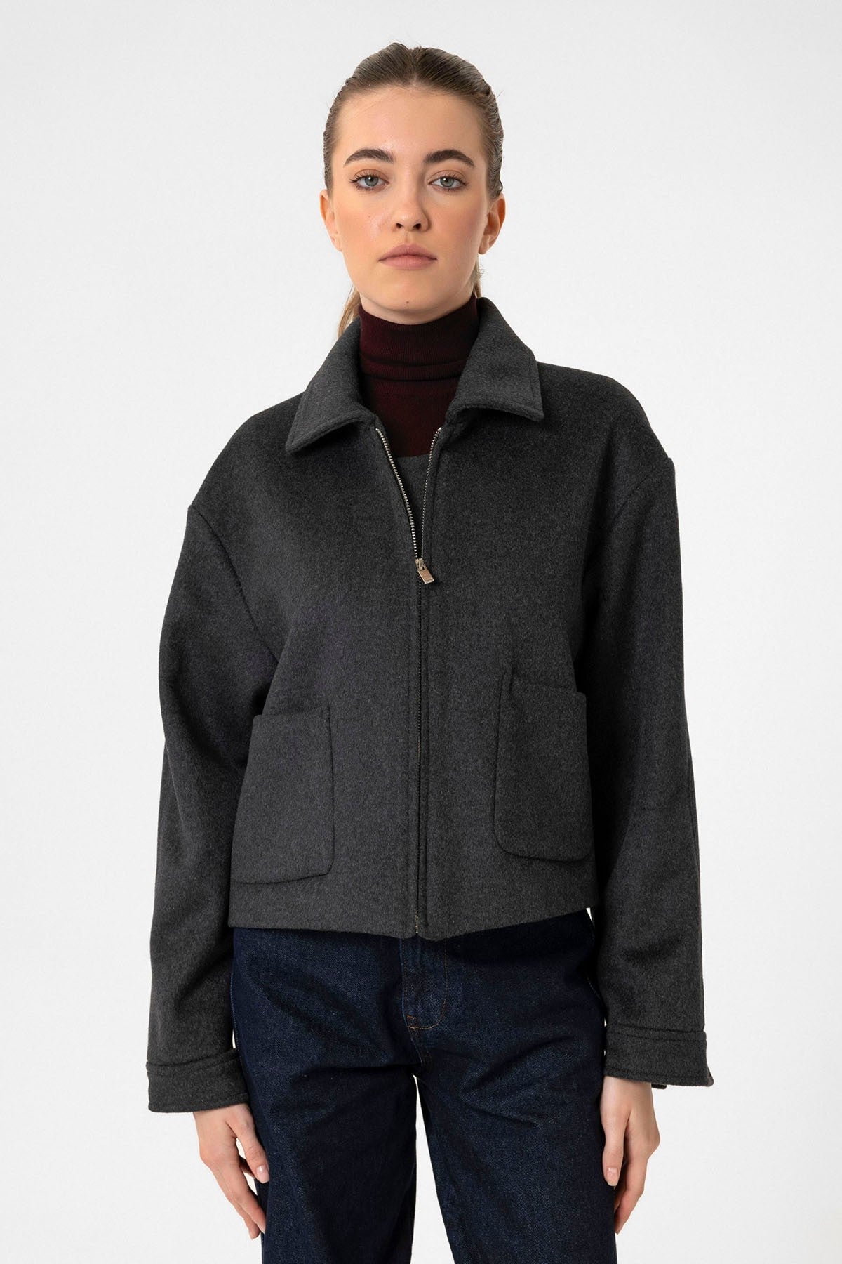 Antioch Women's Short Jacket with Wool Blend