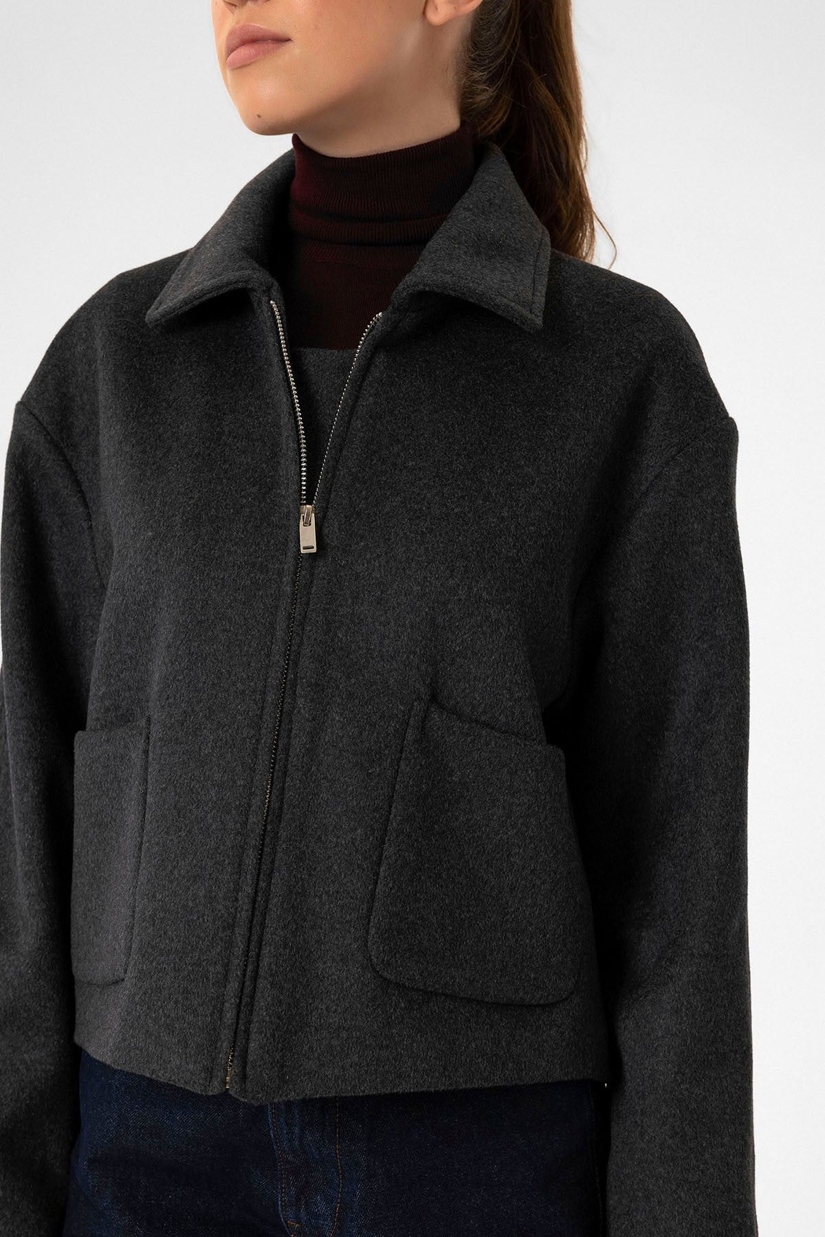 Antioch Women's Short Jacket with Wool Blend