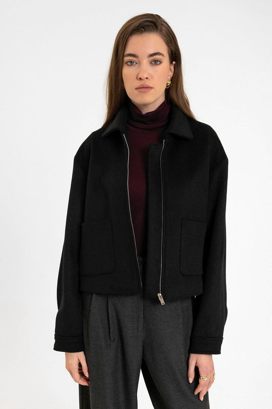 Antioch Women's Short Jacket with Wool Blend
