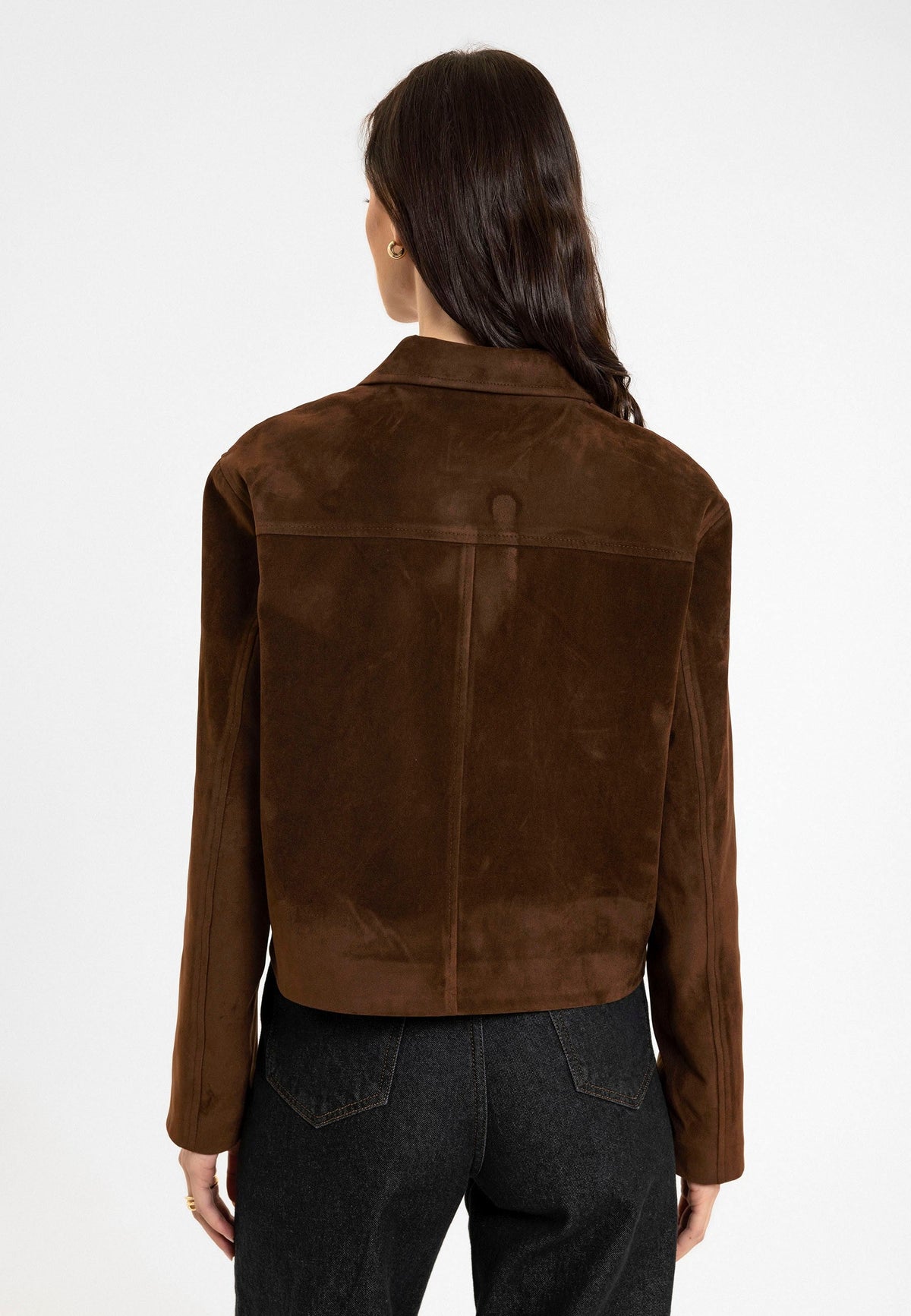 Antioch Women's Faux Suede Crop Jacket