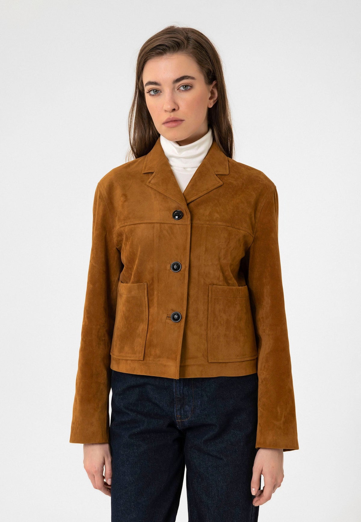 Antioch Women's Faux Suede Crop Jacket