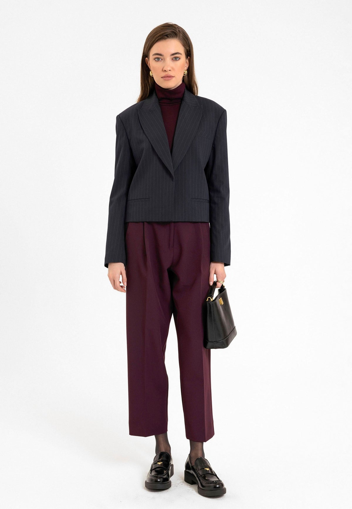 Antioch Relax Fit Buttonless Crop Women's Blazer Jacket