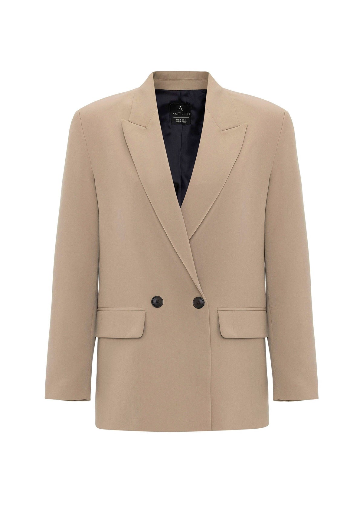 Antioch Women's Double-Breasted Oversized Blazer Jacket
