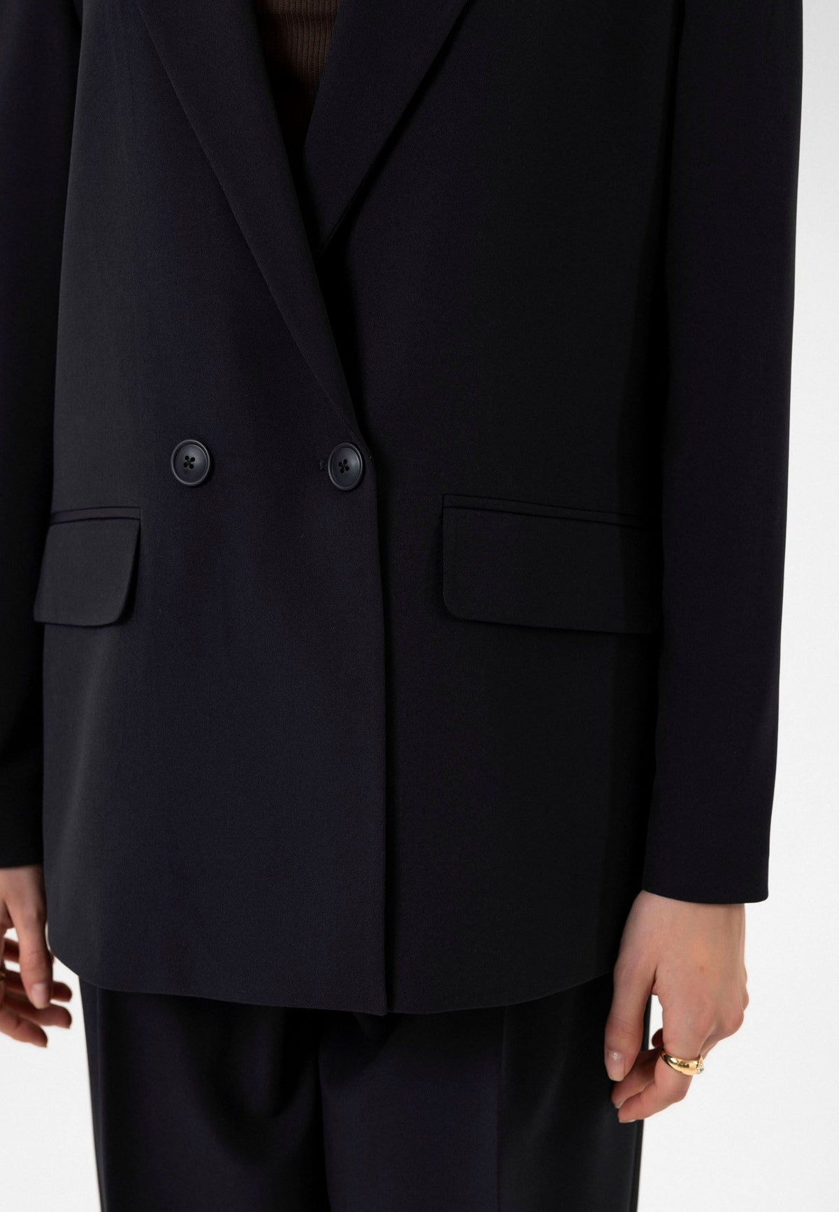 Antioch Women's Double-Breasted Oversized Blazer Jacket