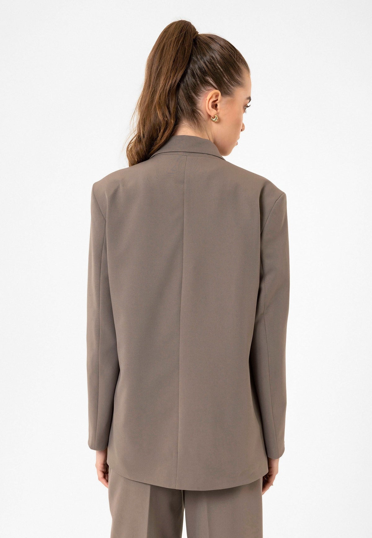Antioch Women's Double-Breasted Oversized Blazer Jacket