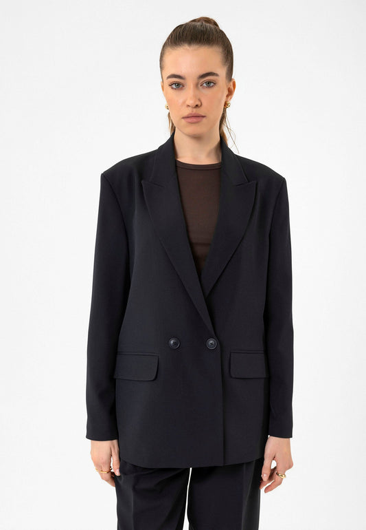 Antioch Women's Double-Breasted Oversized Blazer Jacket