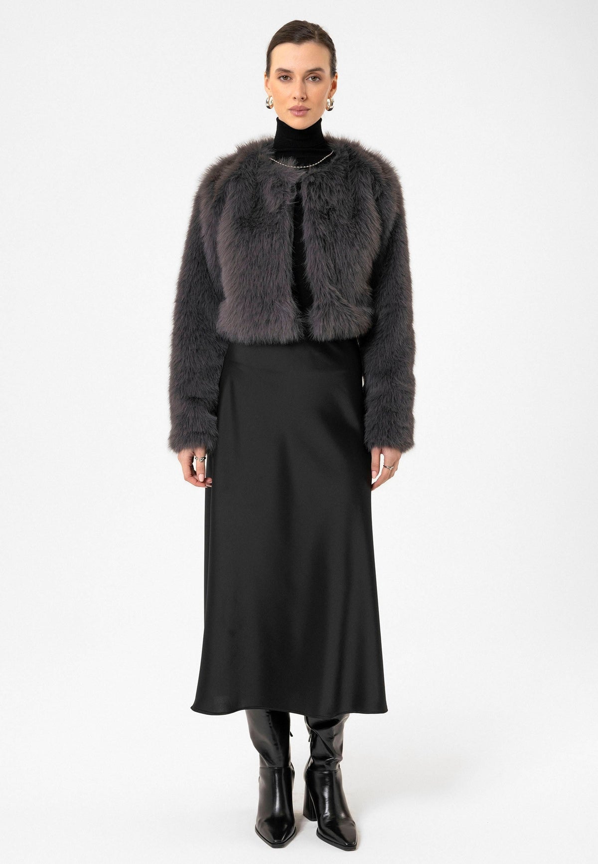 Antioch Women's Faux Fur Crop Jacket