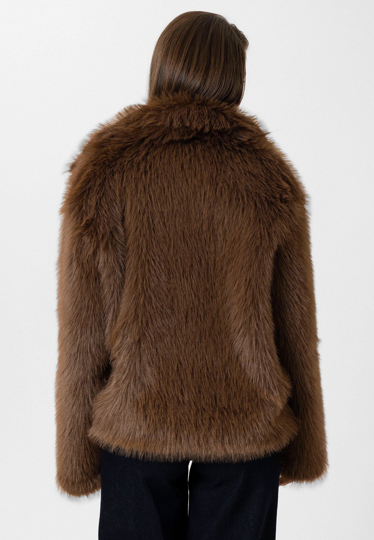 Antioch Women's Jacket with Collar, Faux Fur Jacket