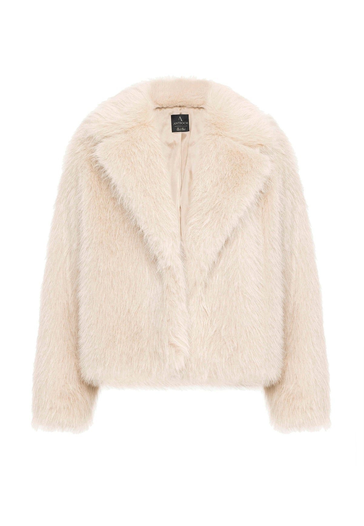 Antioch Women's Jacket with Collar, Faux Fur Jacket