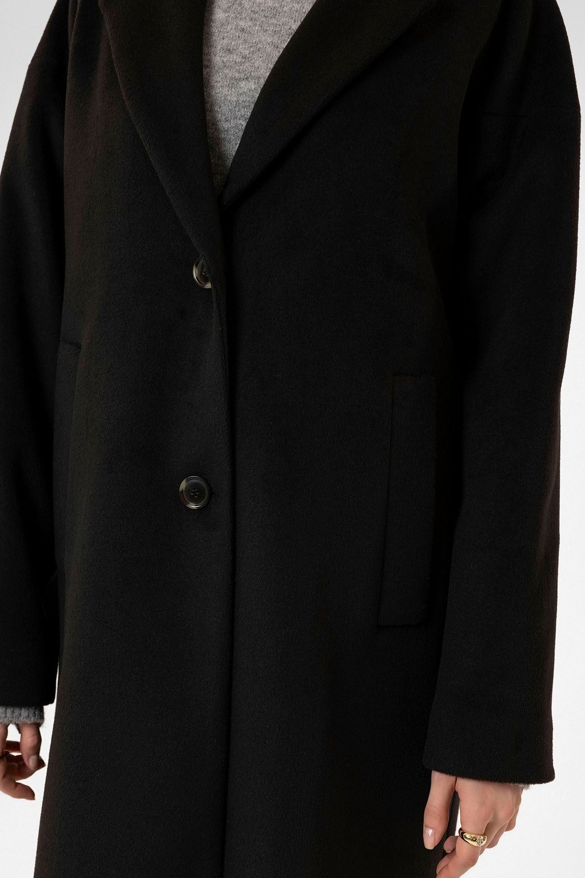 Antioch Women's Wool-Blend Textured Coat