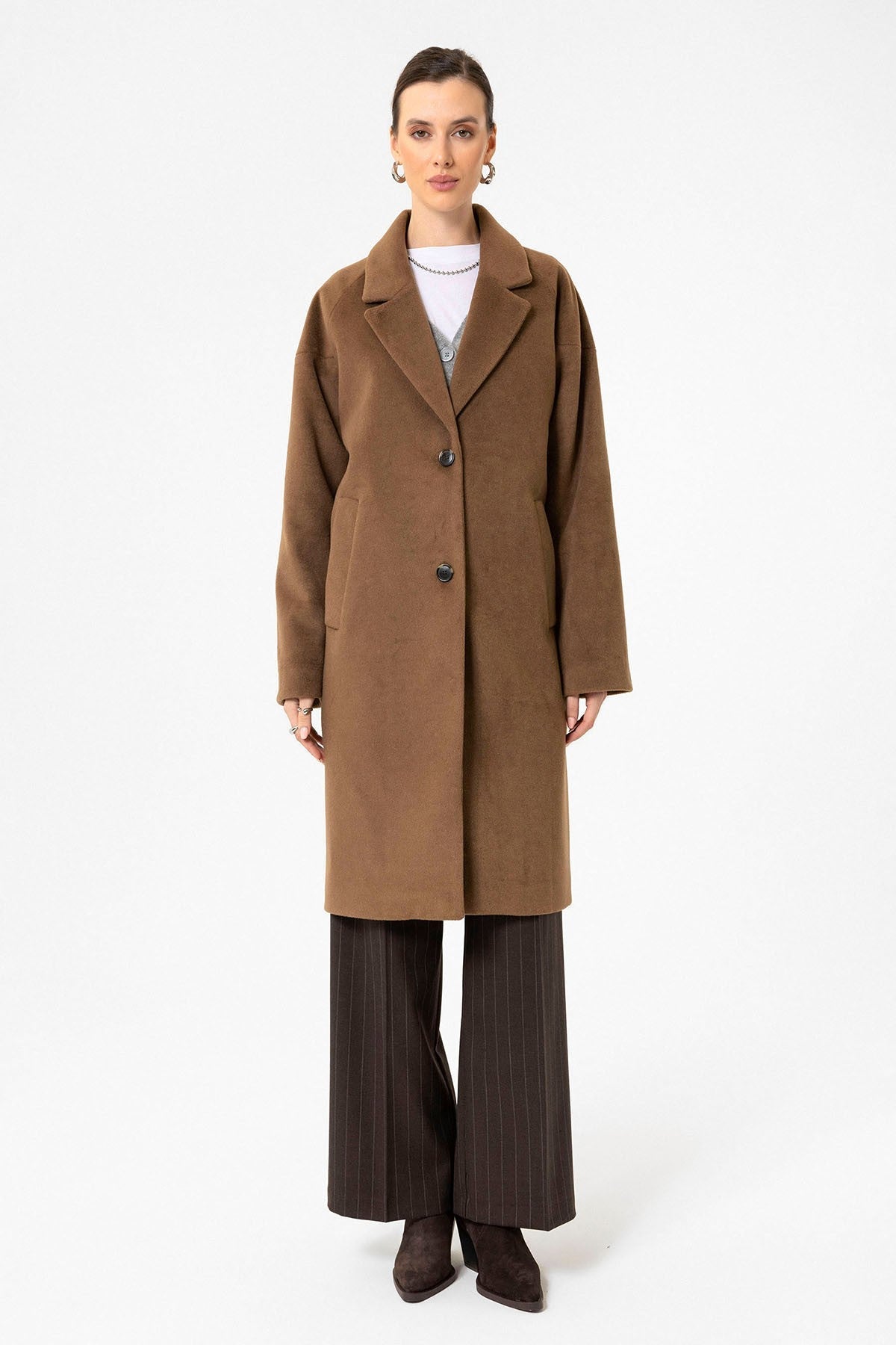 Antioch Women's Wool-Blend Textured Coat