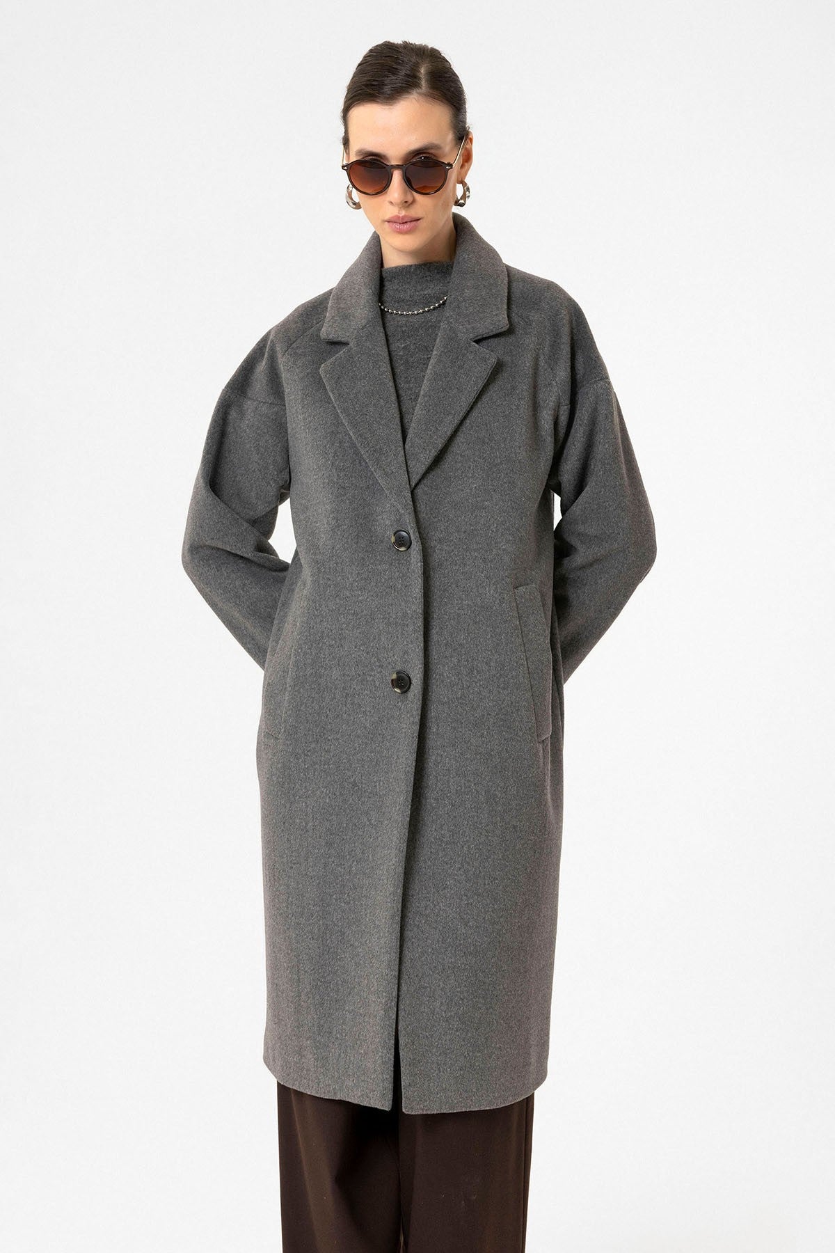 Antioch Women's Wool-Blend Textured Coat
