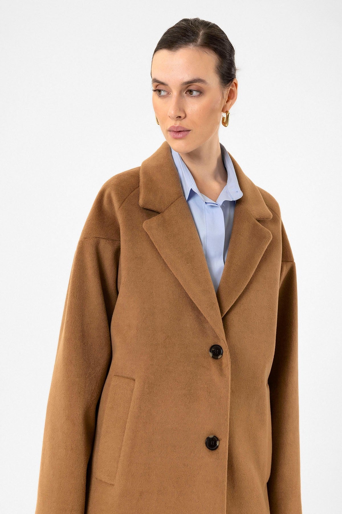Antioch Women's Wool-Blend Textured Coat