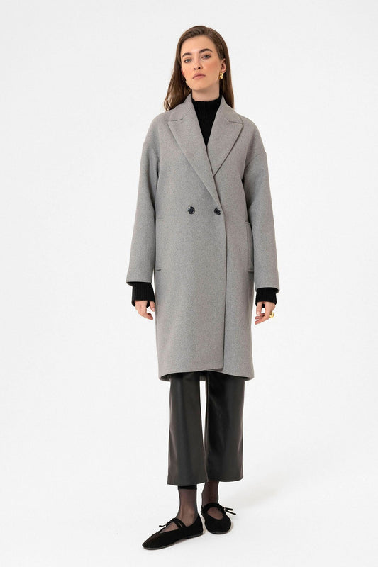 Antioch Women's Double-Breasted Oversized Coat