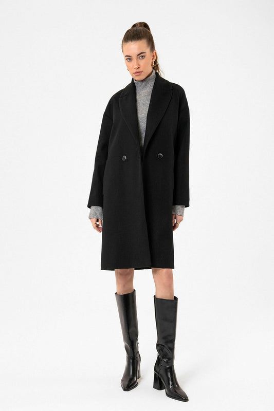 Antioch Women's Double-Breasted Oversized Coat