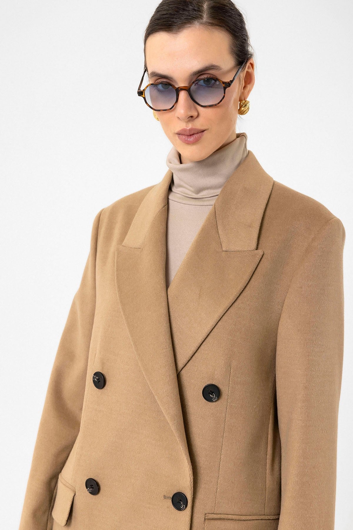 Antioch Women's Double-Breasted Long Coat