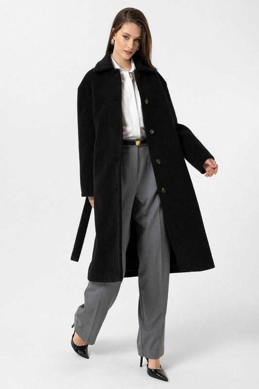Antioch Women's Belted Soft-Textured Coat