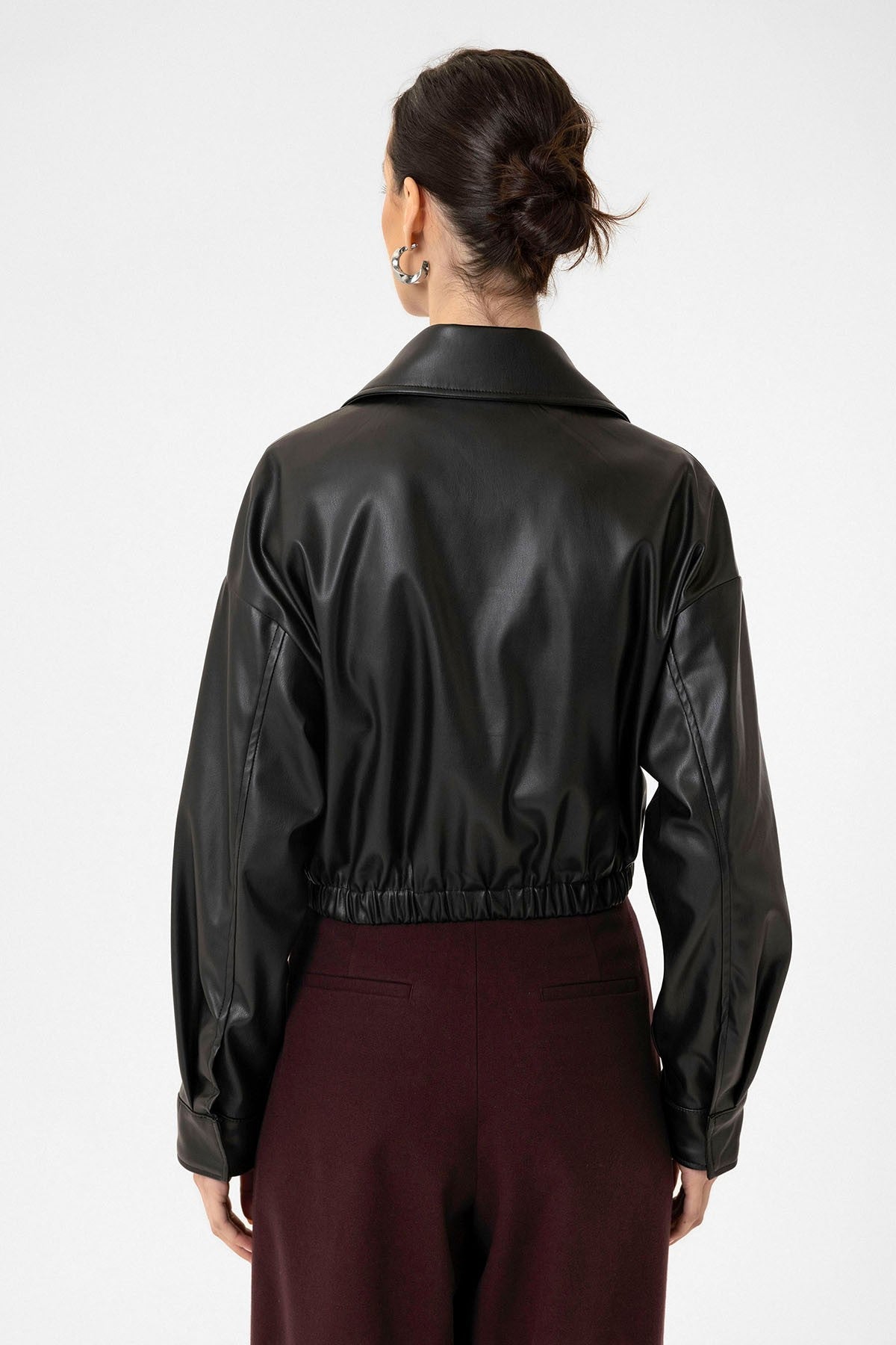 Antioch Crop Faux Leather Women's Jacket