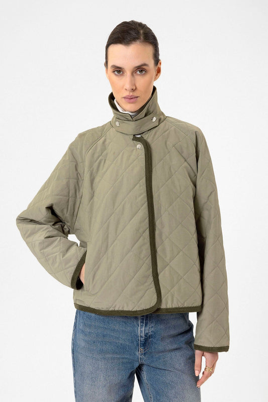 Antioch Women's Polo-Neck Quilted Jacket