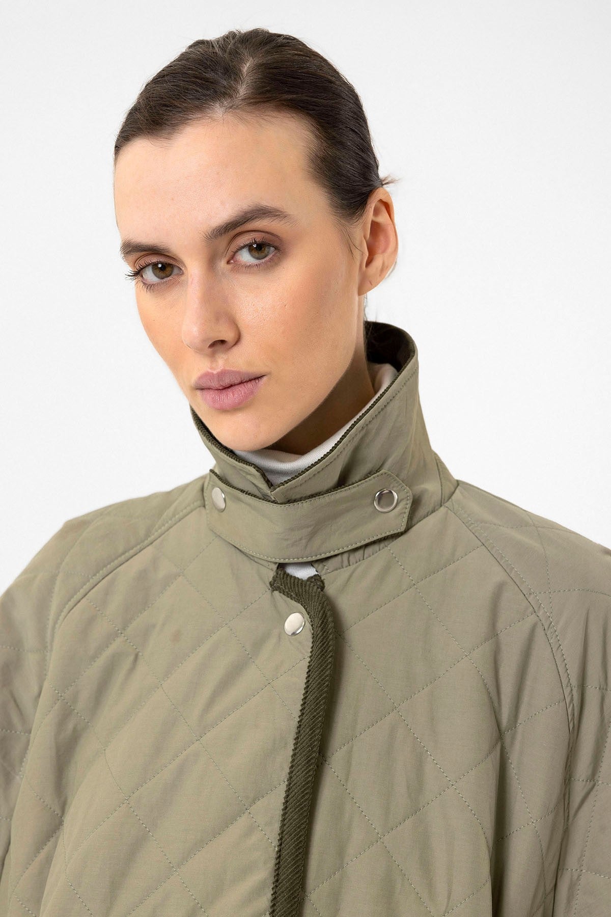 Antioch Women's Polo-Neck Quilted Jacket