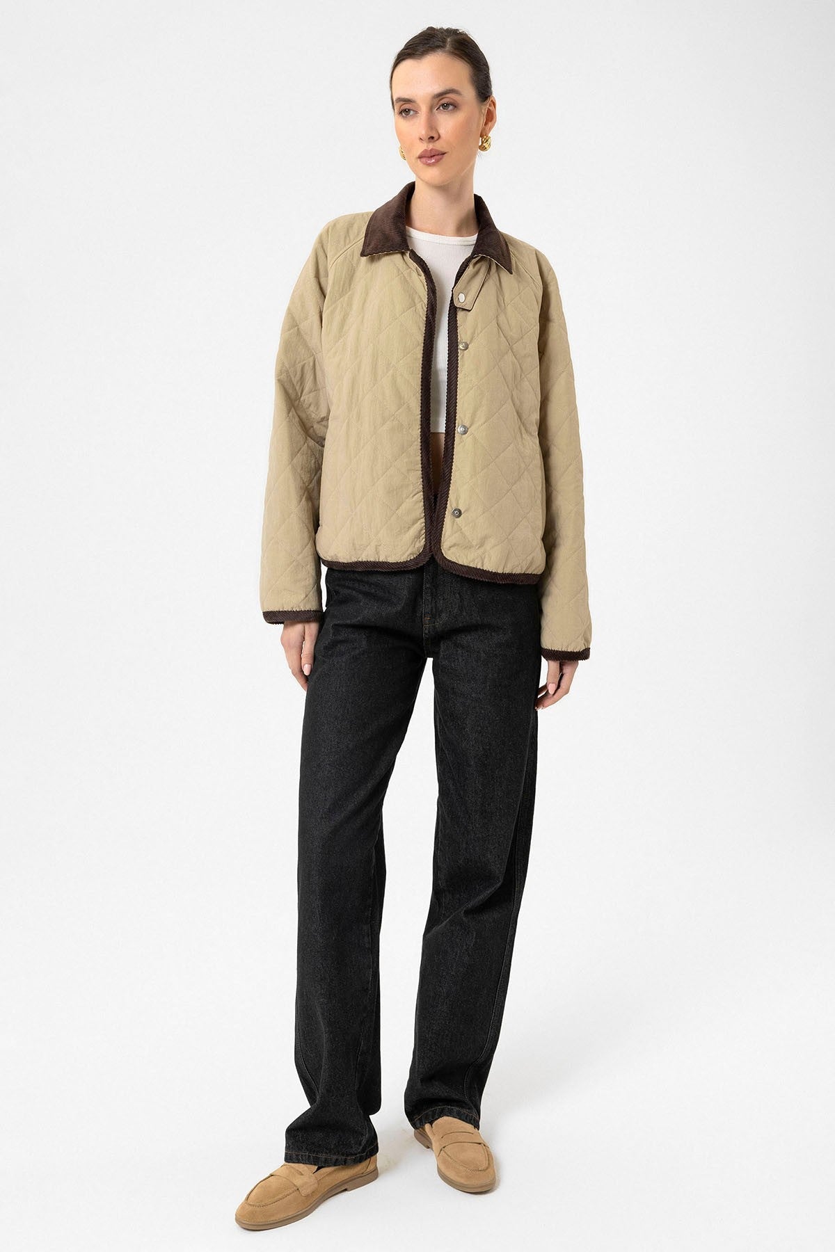 Antioch Women's Polo-Neck Quilted Jacket