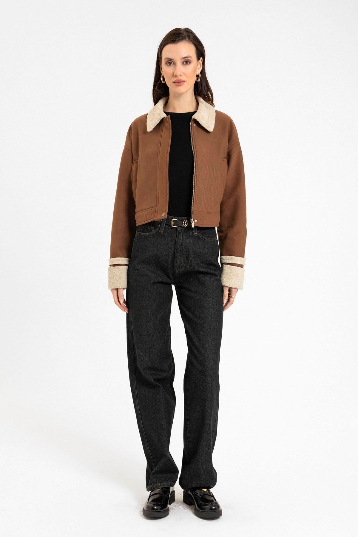 Antioch Women's Textured Coat with Lining Details