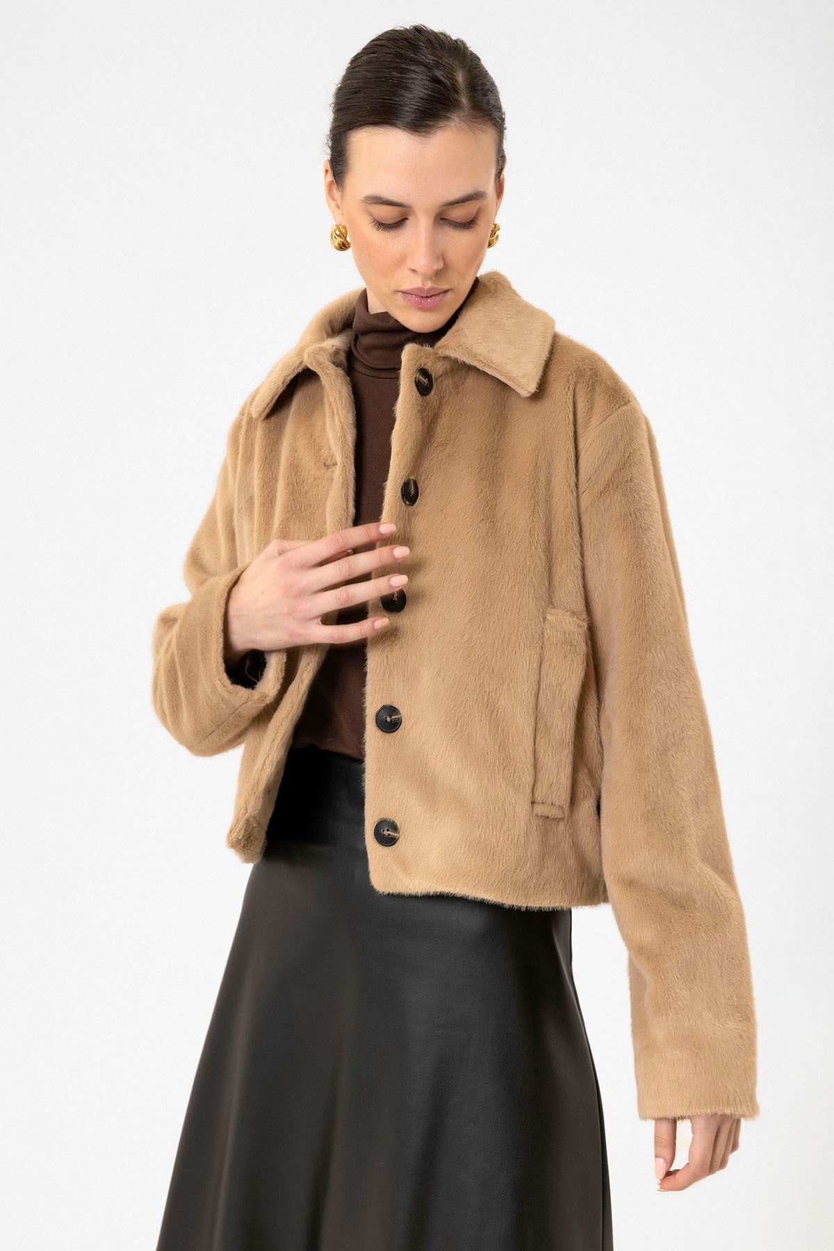 Antioch Women's Faux Fur Crop Jacket