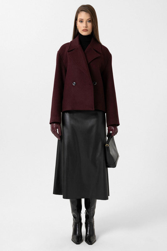 Antioch Women's Wool-Blend Double-Breasted Coat