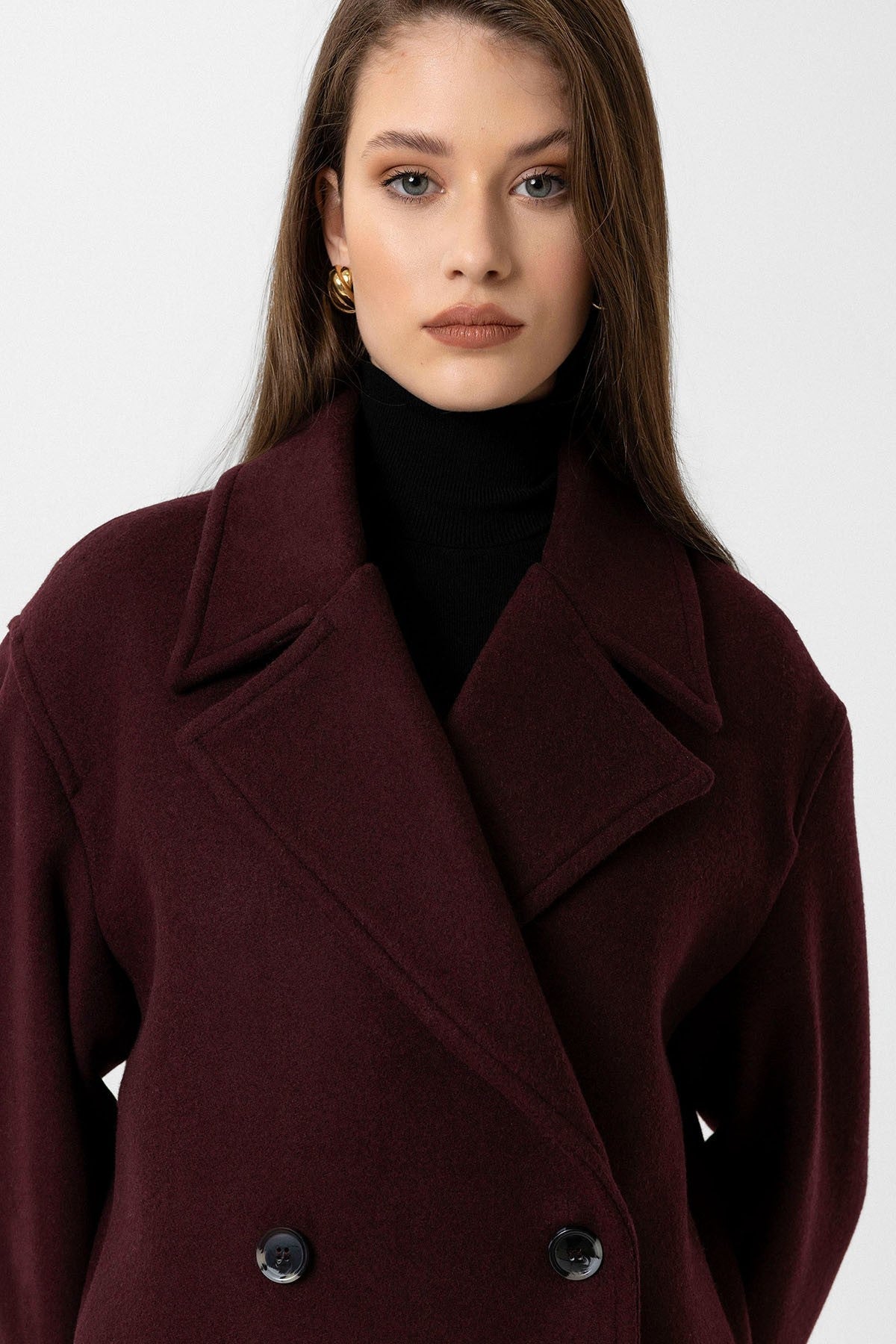 Antioch Women's Wool-Blend Double-Breasted Coat