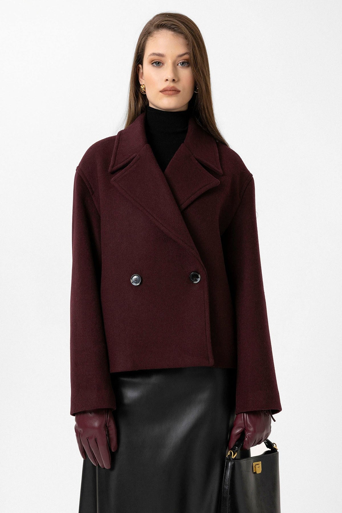 Antioch Women's Wool-Blend Double-Breasted Coat