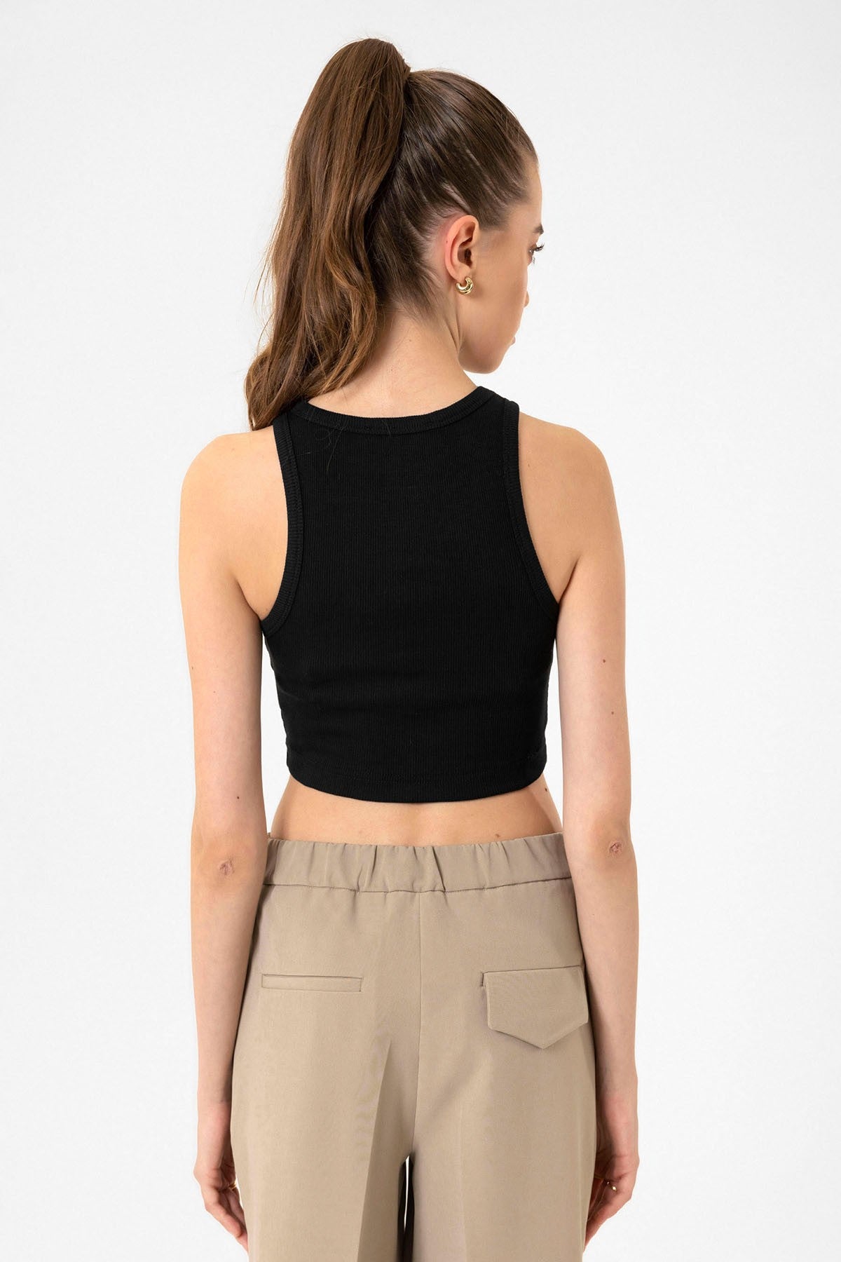 Antioch Women's Ribbed Crop Tank Top