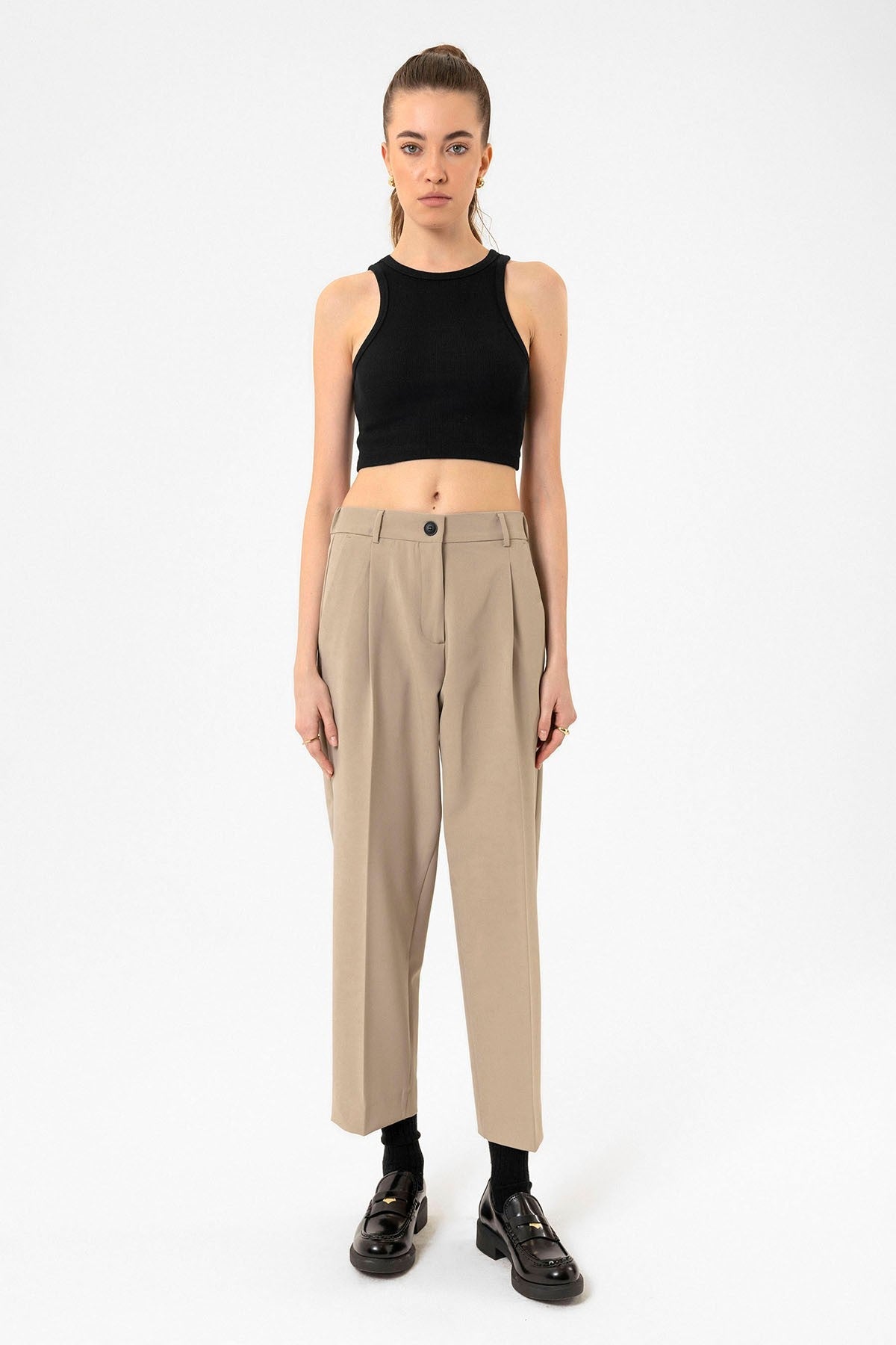 Antioch Women's Ribbed Crop Tank Top