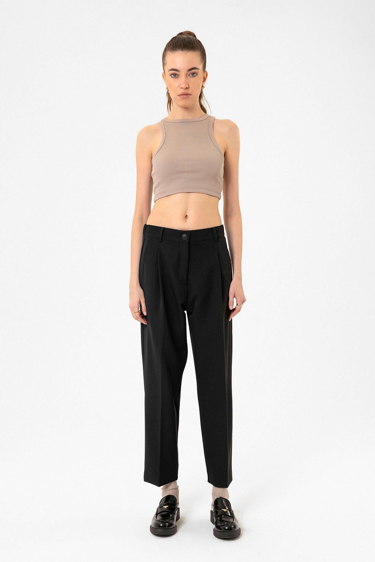 Antioch Women's Ribbed Crop Tank Top
