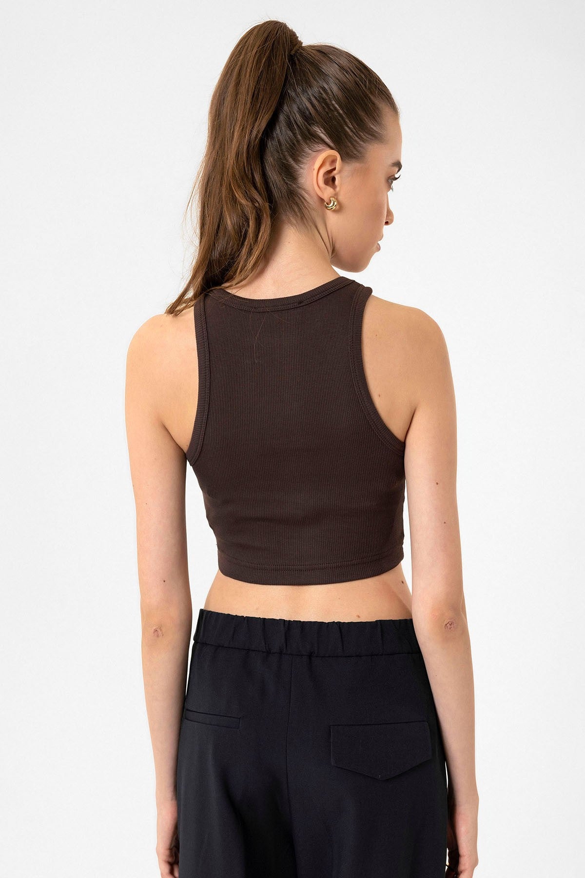 Antioch Women's Ribbed Crop Tank Top