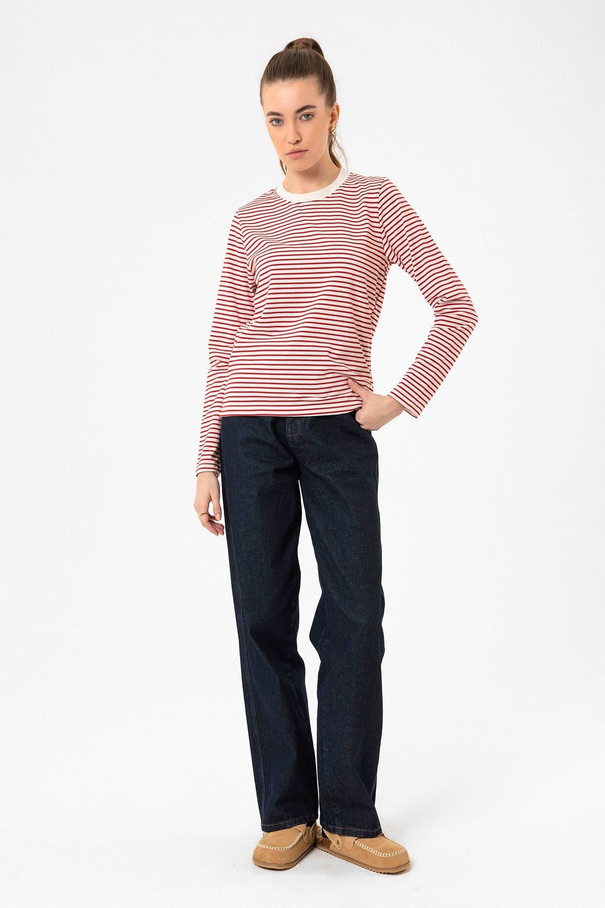 Antioch Women's Striped Seasonal Sweater