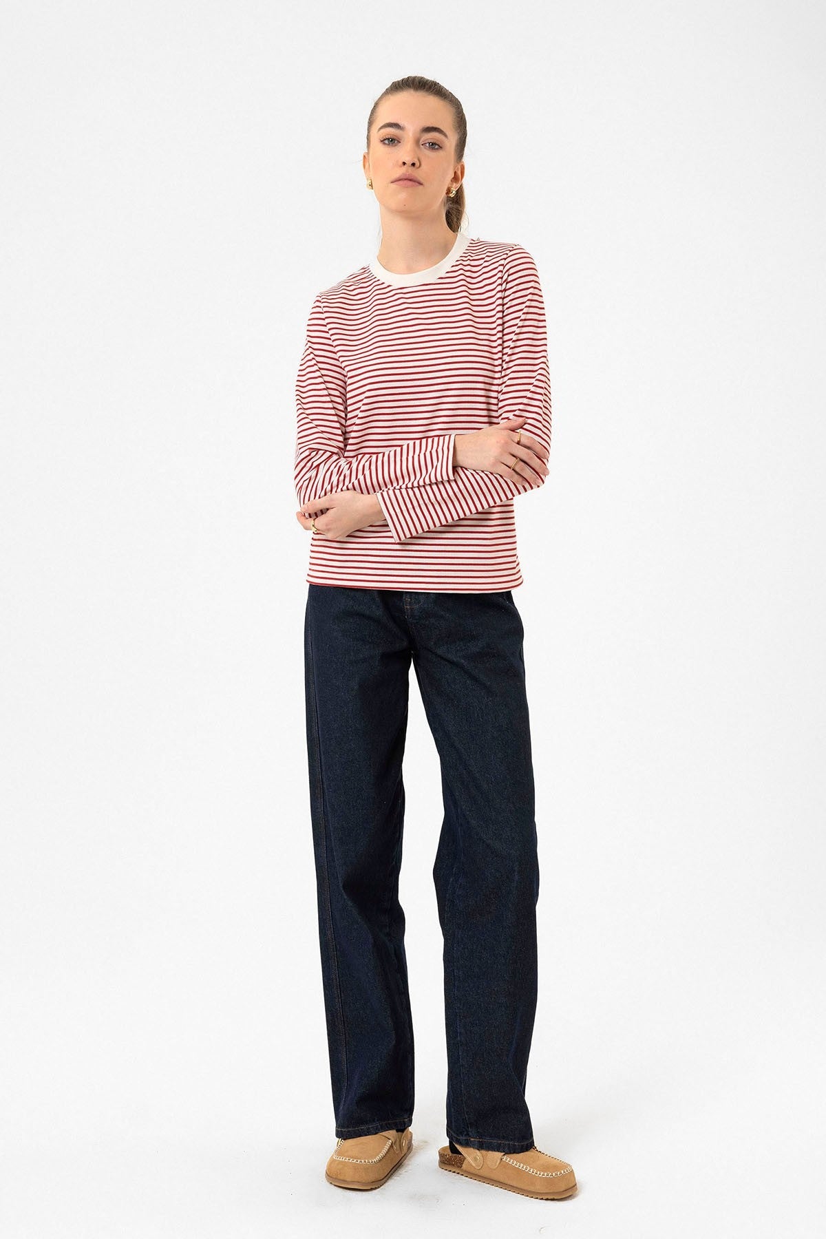 Antioch Women's Striped Seasonal Sweater