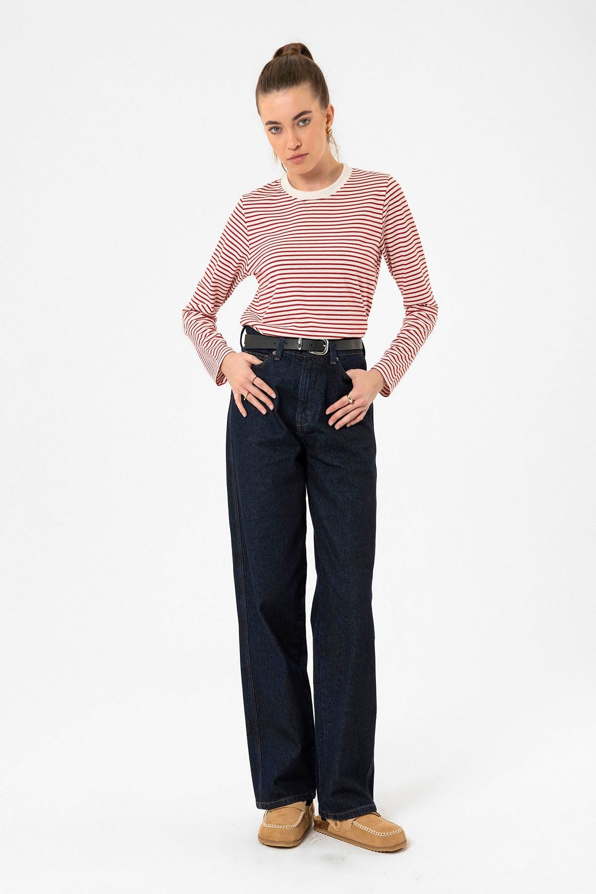Antioch Women's Striped Seasonal Sweater