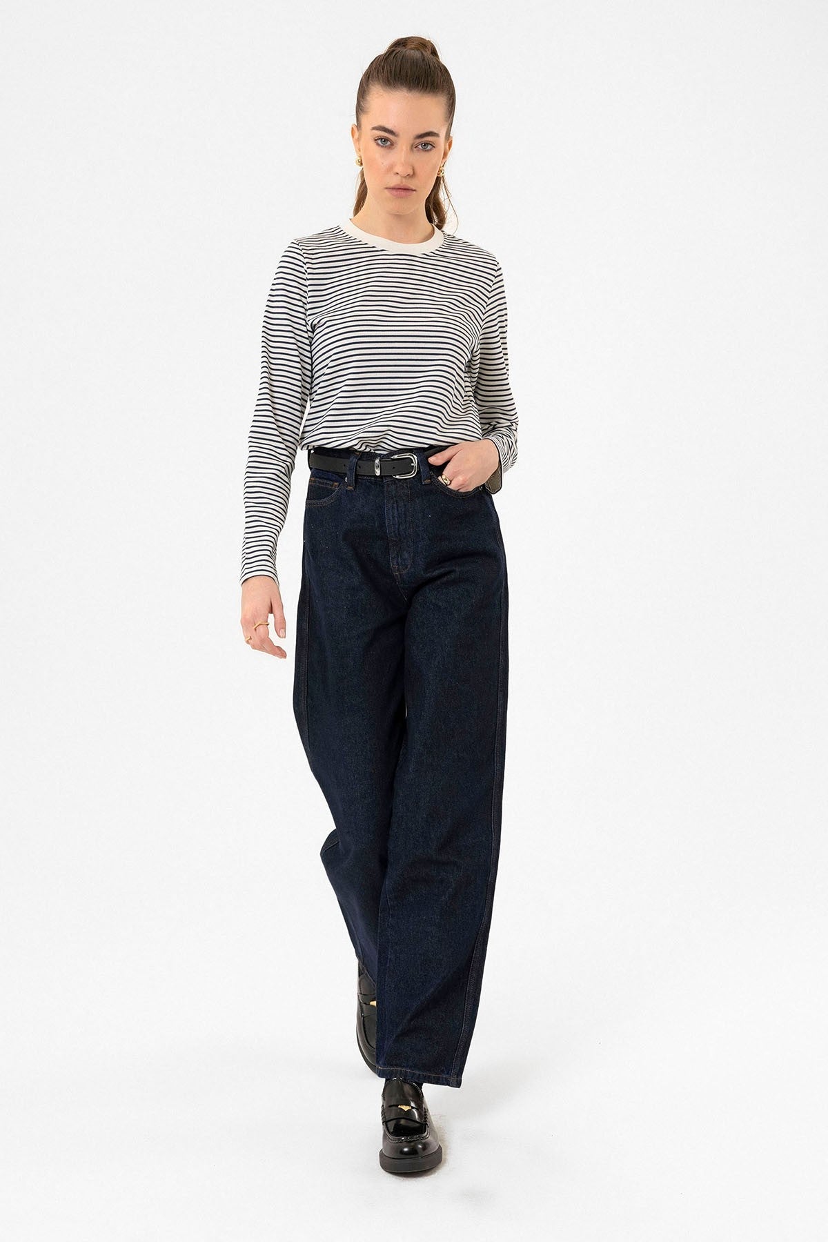 Antioch Women's Striped Seasonal Sweater